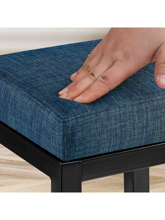 Taburete de bar Taylor B80 tela, azul