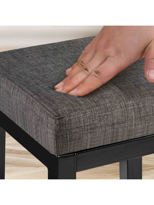 Taburete de bar Taylor B80 tela, gris