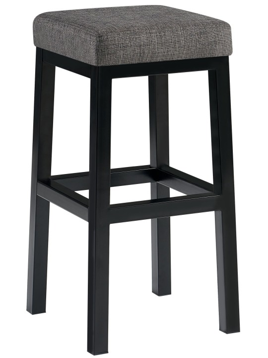 Taburete de bar Taylor B80 tela, gris