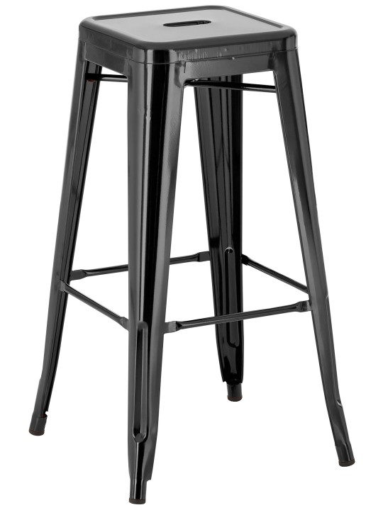 Taburete de bar Joshua, negro Taburete de bar Joshua, negro