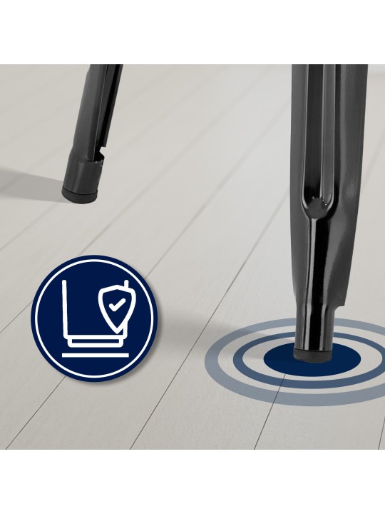 Juego de 4 taburetes de bar Joshua, negro