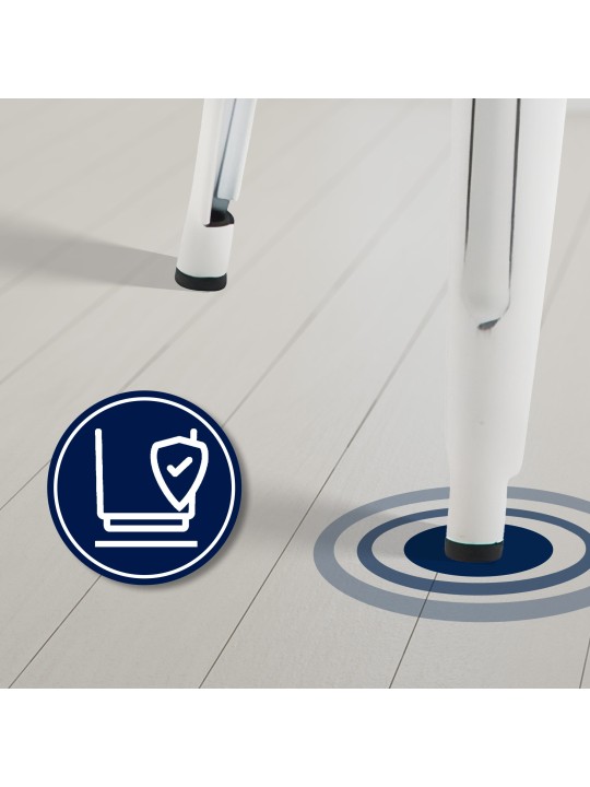 Juego de 4 taburetes de bar Joshua, blanco antiguo Juego de 4 taburetes de bar Joshua, blanco antiguo