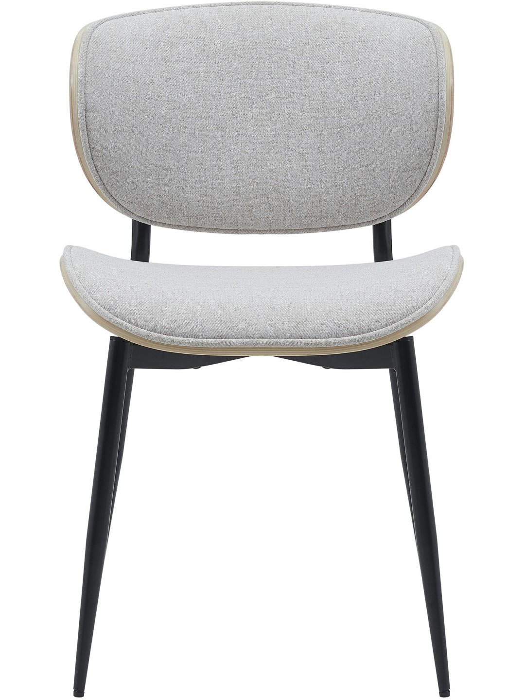 Silla de visita tela Enid, natural/crema