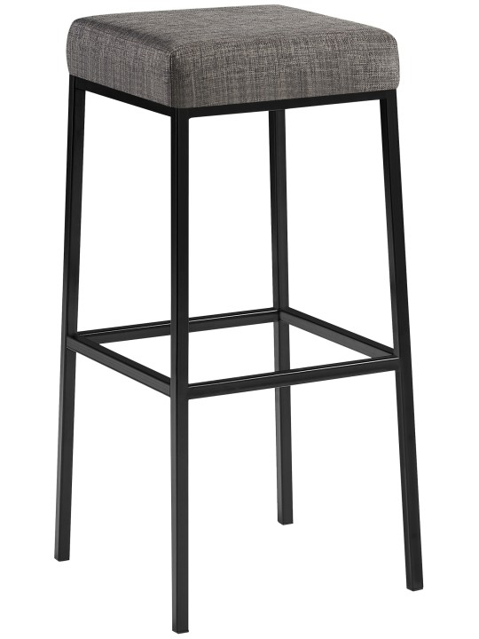 Taburete de bar Montreal B85 tela, gris