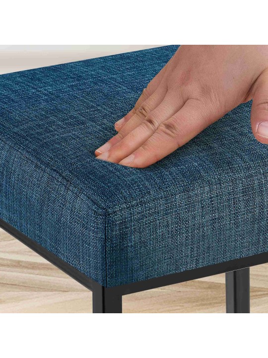 Taburete de bar Montreal B85 tela, azul