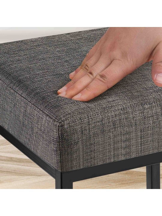 Taburete de bar Montreal B80 tela, gris