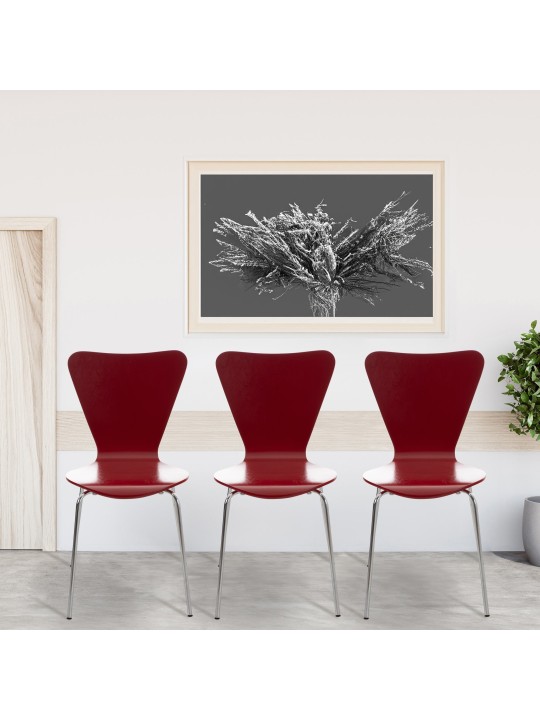 Juego de 2 sillas de visita Calisto, rojo