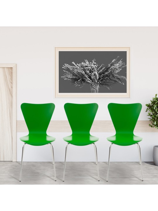 Juego de 2 sillas de visita Calisto, verde