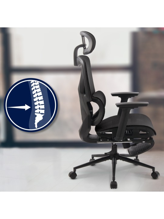 Silla de oficina Reston, negro/negro Silla de oficina Reston, negro/negro