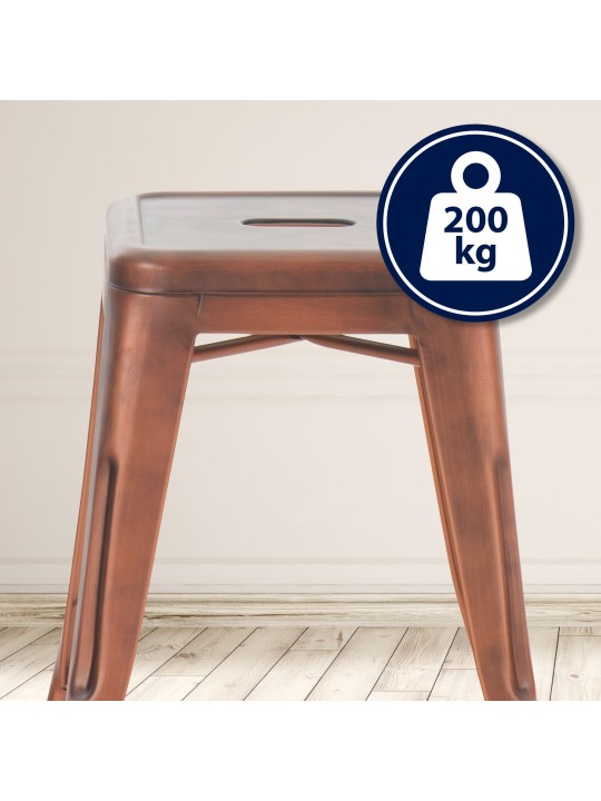 Taburete Armin, cobre