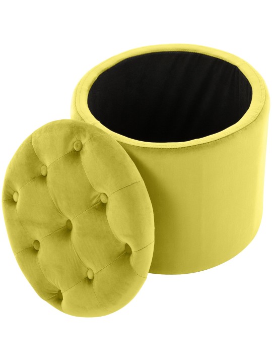 Taburete Pantin terciopelo, amarillo Taburete Pantin terciopelo, amarillo