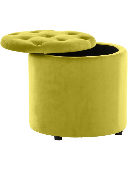 Taburete Pantin terciopelo, amarillo Taburete Pantin terciopelo, amarillo