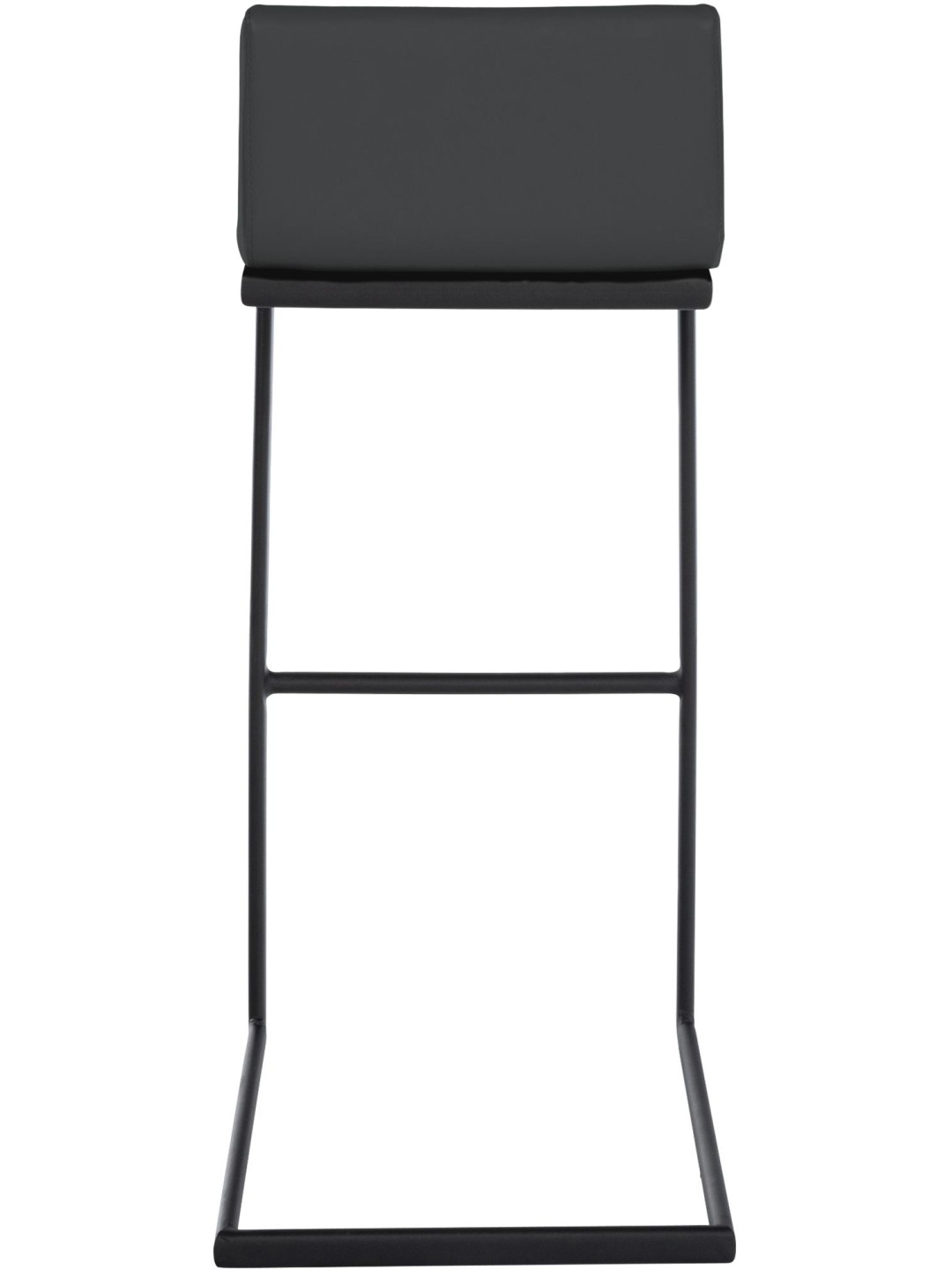 Taburete de bar Newport piel sintética B, gris oscuro