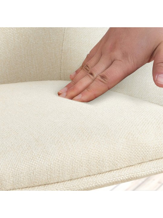 Silla Tipton tela, crema Silla Tipton tela, crema