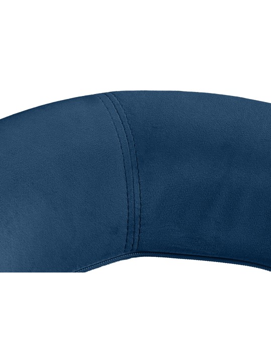 Taburete de bar Olinda terciopelo, azul