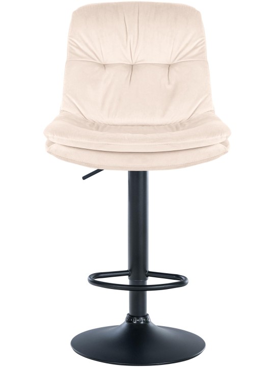 Taburete de bar Laurel terciopelo, crema Taburete de bar Laurel terciopelo, crema