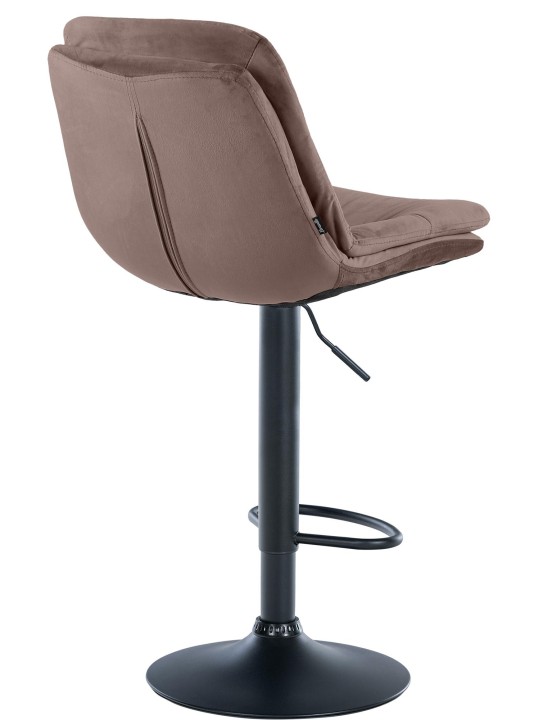 Taburete de bar Laurel terciopelo, marrón Taburete de bar Laurel terciopelo, marrón