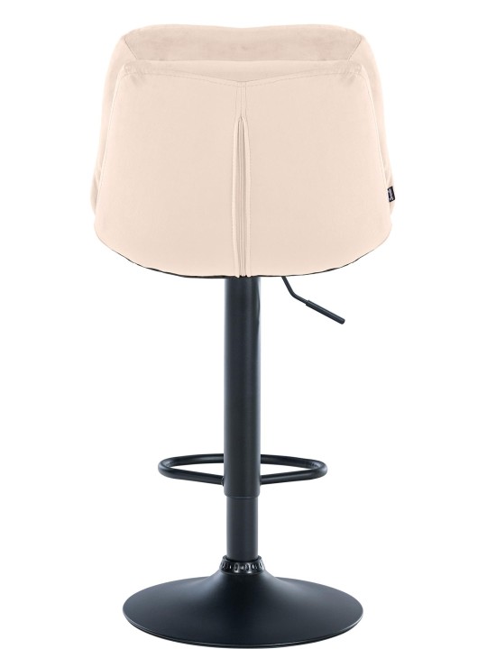 Taburete de bar Laurel terciopelo, crema Taburete de bar Laurel terciopelo, crema
