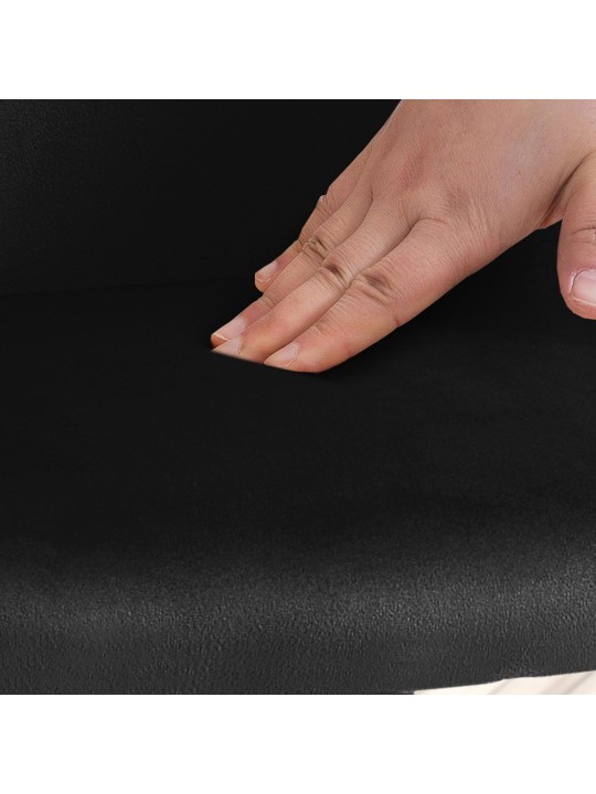 Silla de comedor de terciopelo Jaysie, negro Silla de comedor de terciopelo Jaysie, negro