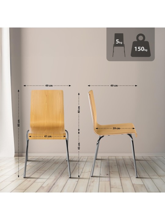 Silla de visita Gahanna, natural Silla de visita Gahanna, natural