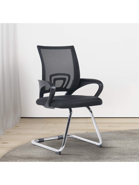 Silla de visita Eureka, negro Silla de visita Eureka, negro