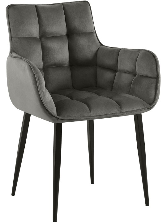 Silla Tirana terciopelo, antracita Silla Tirana terciopelo, antracita