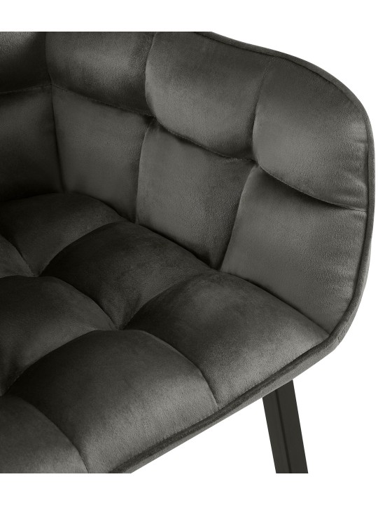 Silla Tirana terciopelo, antracita Silla Tirana terciopelo, antracita
