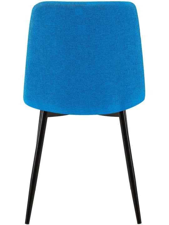 Juego de 2 sillas de comedor tela Tilde, azul claro