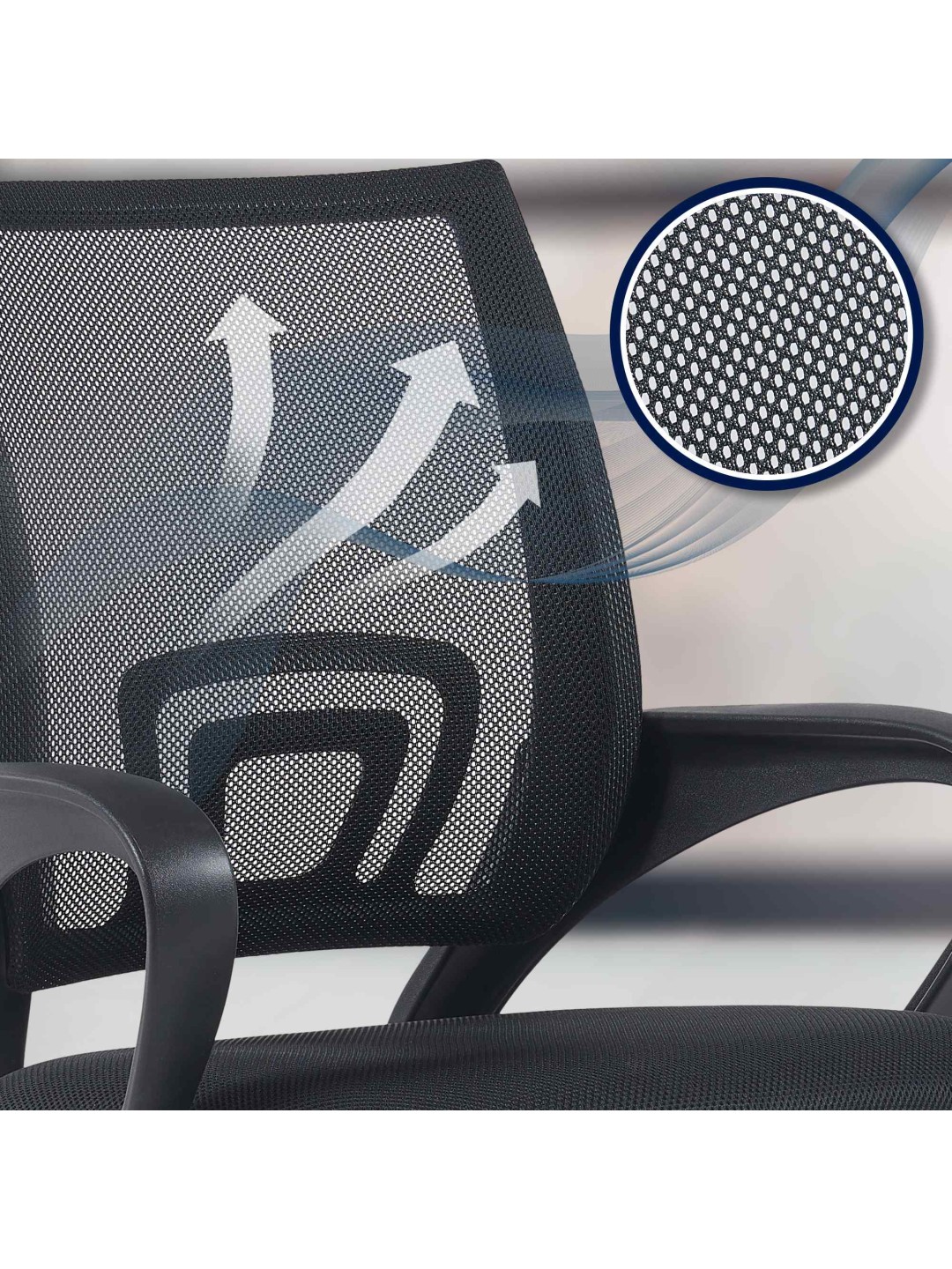 Silla de oficina Genius, negro