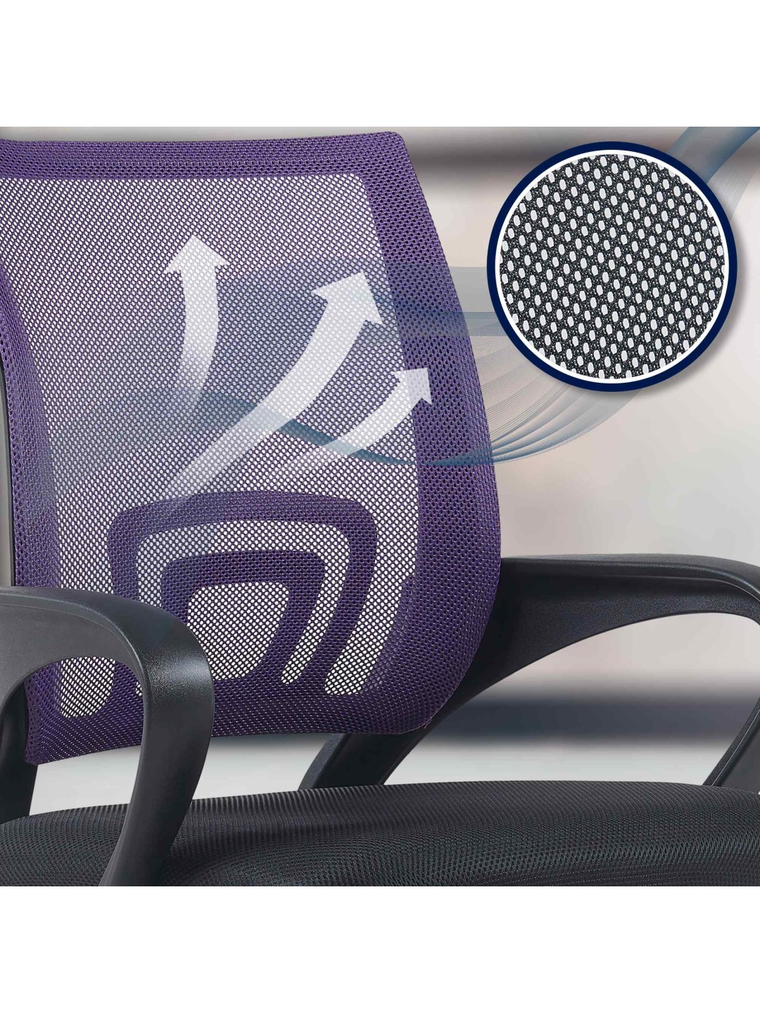 Silla de oficina genio, lila