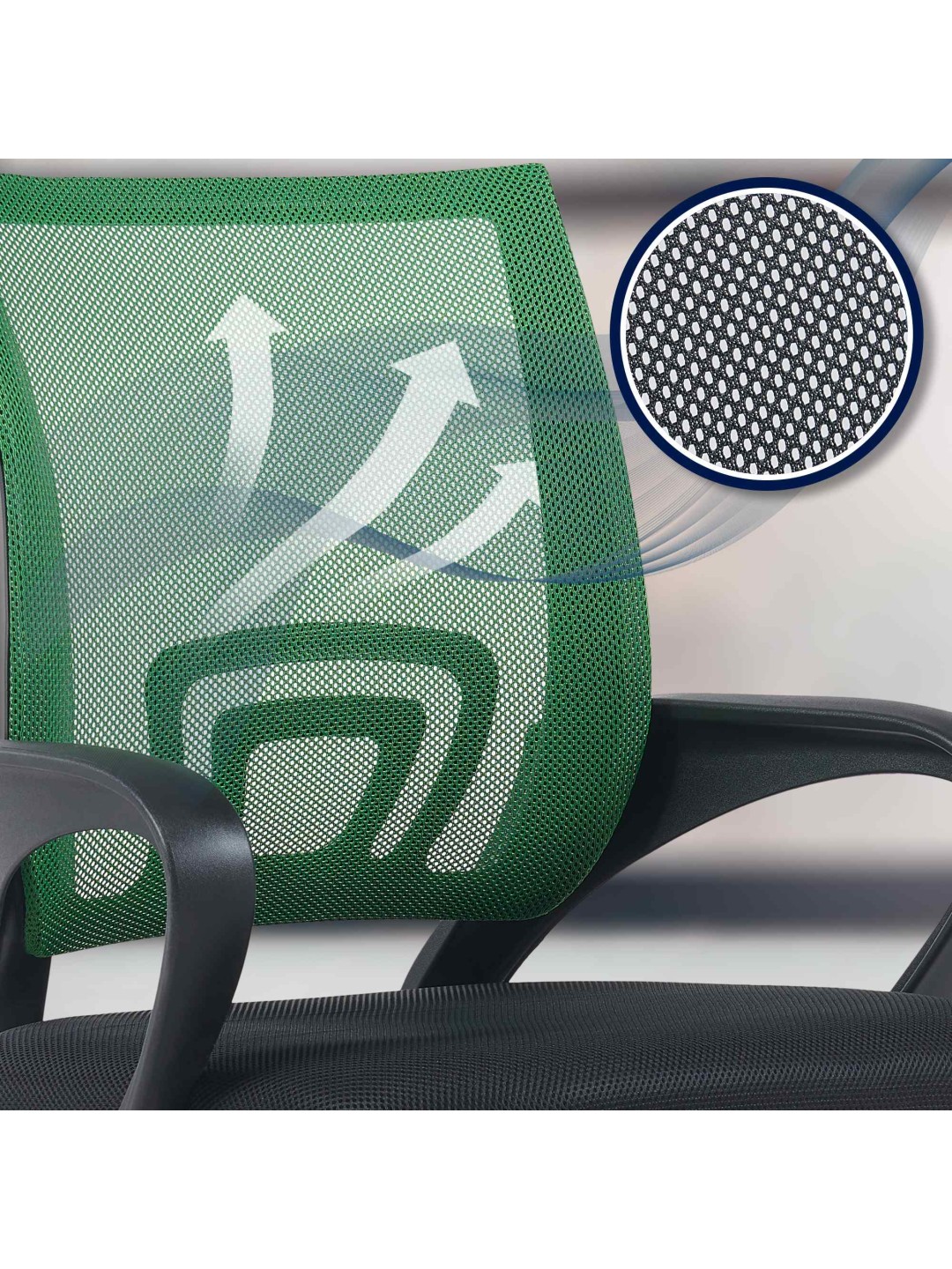 Silla de oficina Genius, verde