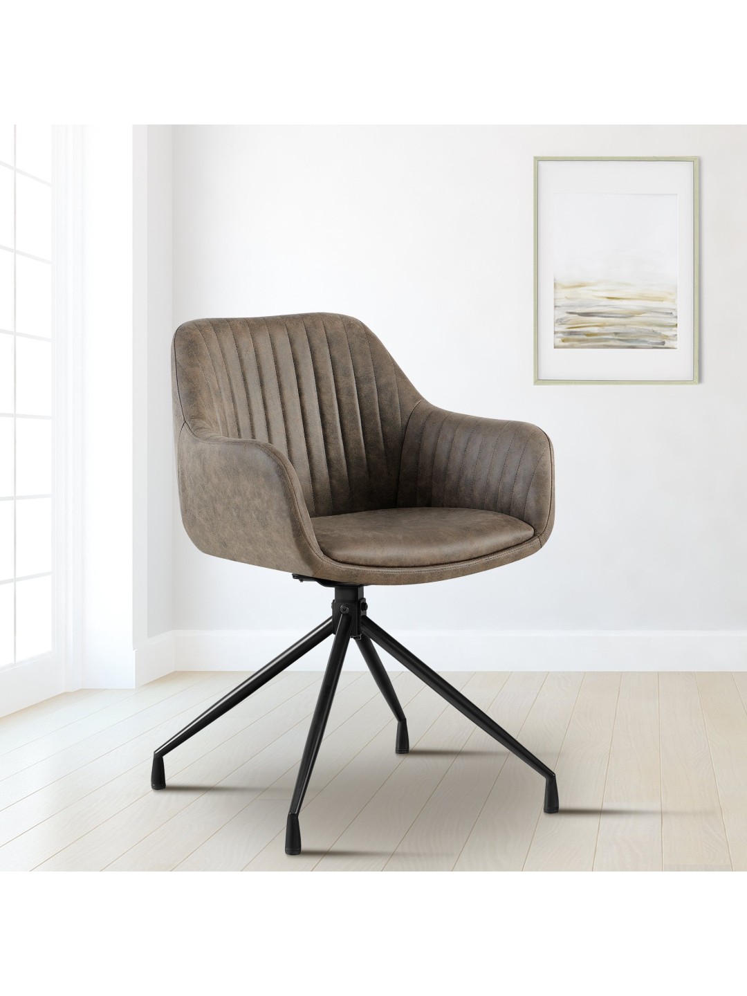 Silla de comedor Welby Vintage, gris