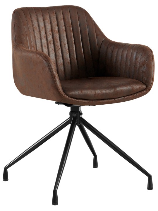 Silla de comedor Welby Vintage, marrón oscuro Silla de comedor Welby Vintage, marrón oscuro