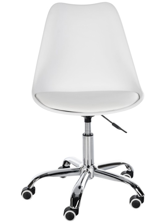 Taburete de trabajo Laflin, blanco