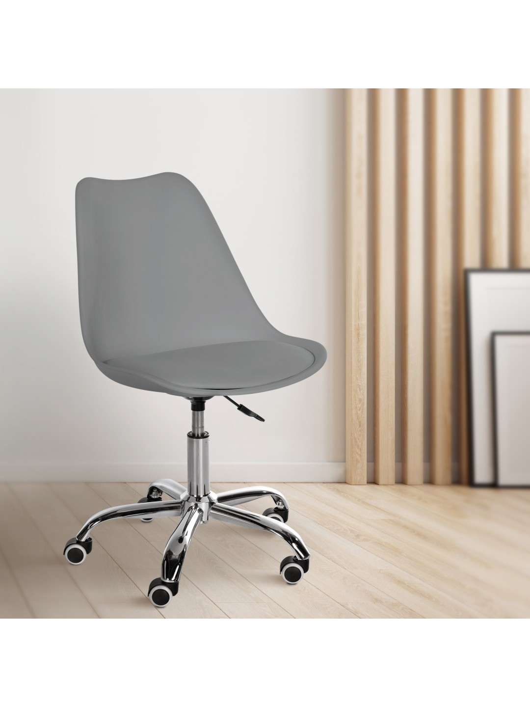 Taburete de trabajo Laflin, gris