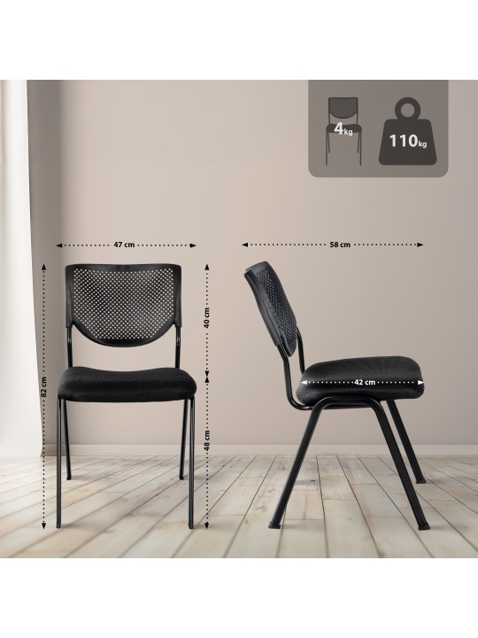 Silla Kaber, negro/negro Silla Kaber, negro/negro