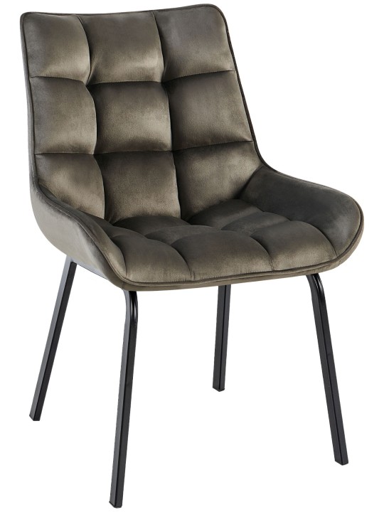 Silla Saranda terciopelo, antracita Silla Saranda terciopelo, antracita