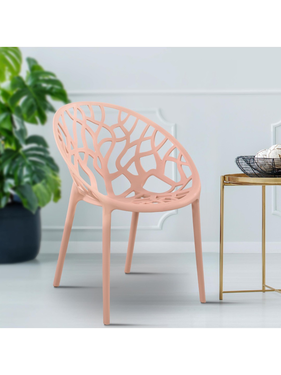 Conjunto de 4 sillas Esperanza, rosa