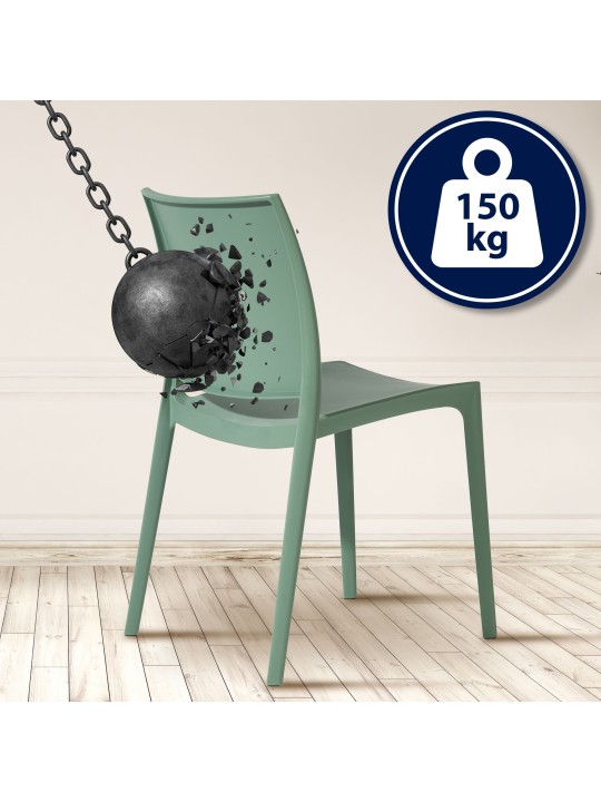 Conjunto de 2 sillas Meton, oliva Conjunto de 2 sillas Meton, oliva