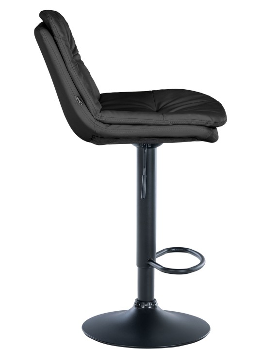 Taburete de bar Laurel piel sintética, negro Taburete de bar Laurel piel sintética, negro