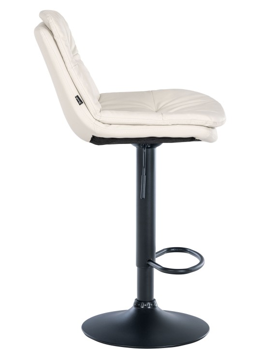 Taburete de bar Laurel piel sintética, blanco