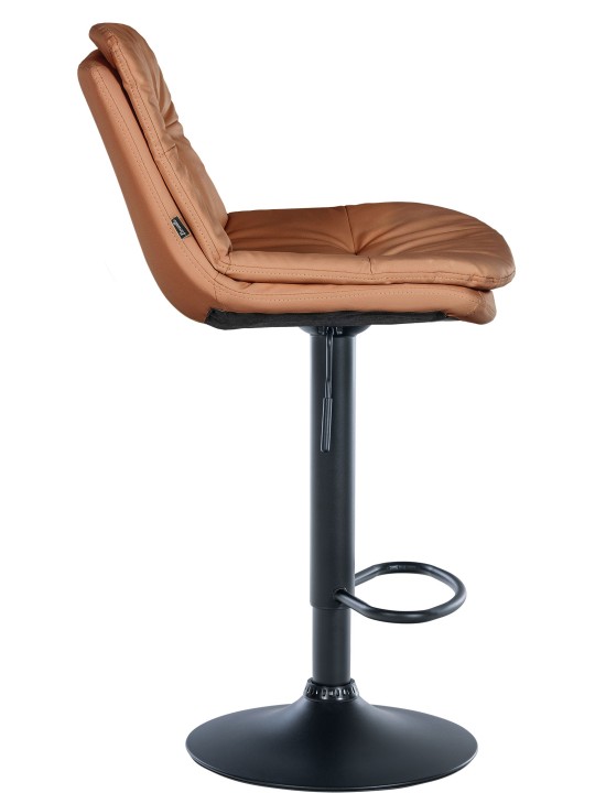 Taburete de bar Laurel piel sintética, marrón claro Taburete de bar Laurel piel sintética, marrón claro