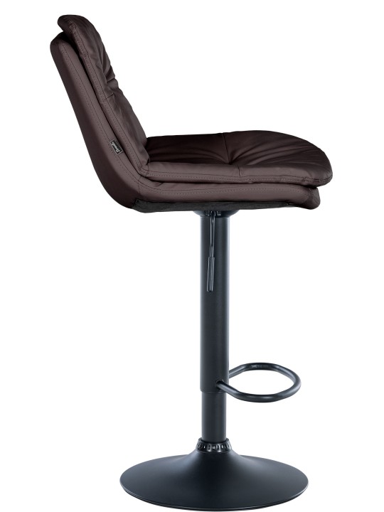 Taburete de bar Laurel piel sintética, marrón