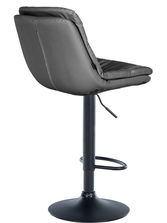 Taburete de bar Laurel piel sintética, gris