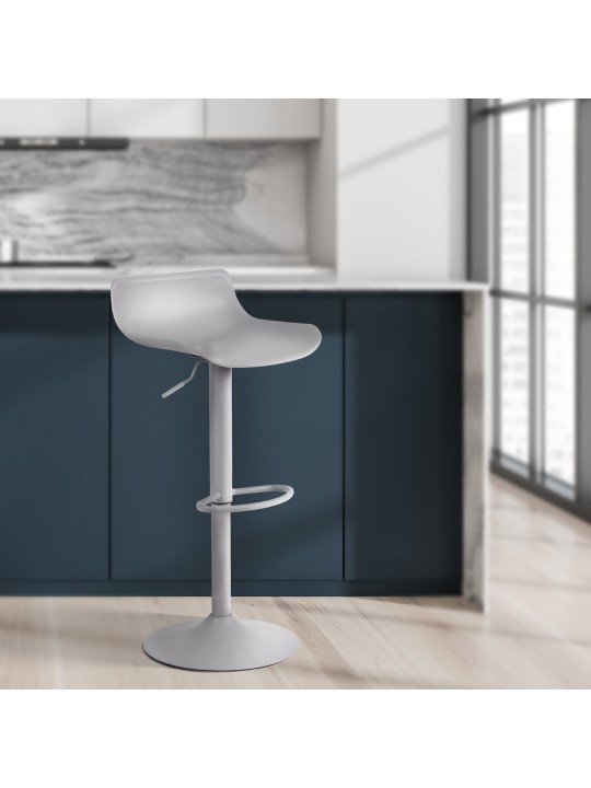 Juego de 4 taburetes de bar Aveiro, gris Juego de 4 taburetes de bar Aveiro, gris