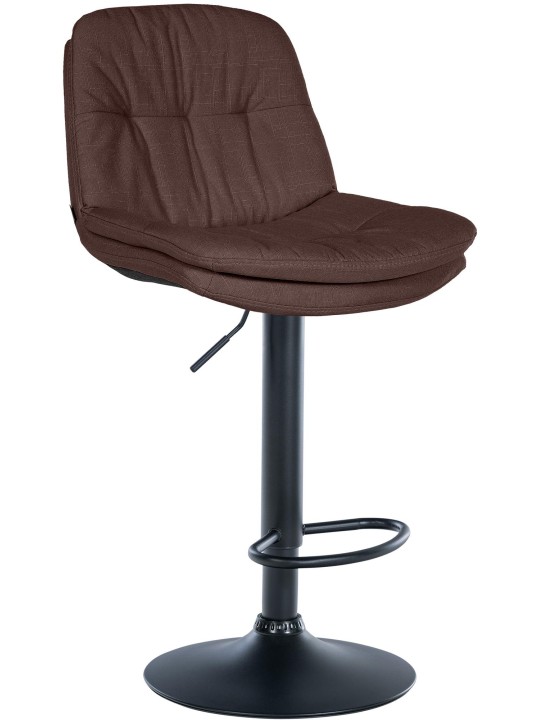 Taburete de bar Tela Laurel, marrón