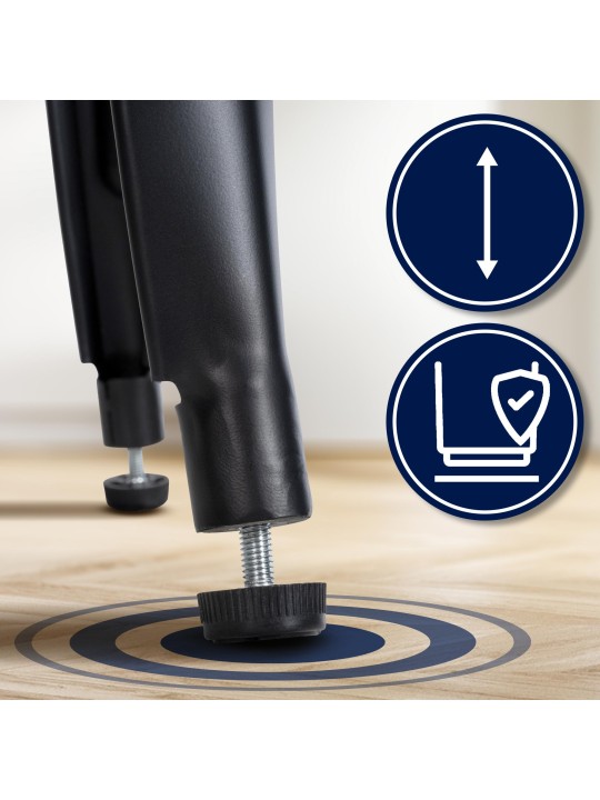 Juego de 2 taburetes de bar Clara, negro Juego de 2 taburetes de bar Clara, negro