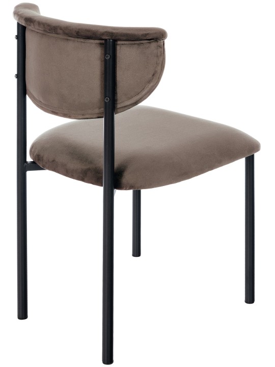 Silla de visita Gambell terciopelo, marrón Silla de visita Gambell terciopelo, marrón