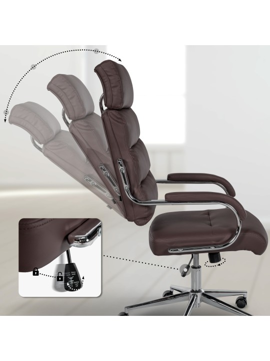 Silla de oficina Campo, marrón