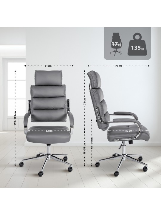 Silla de oficina Campo, gris